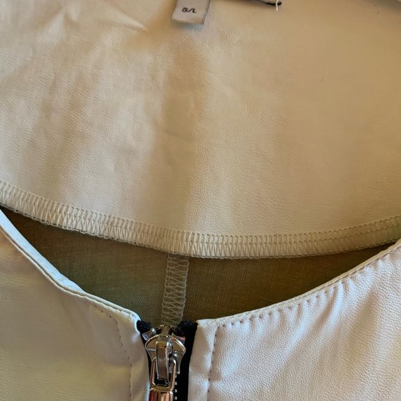 Coat, white, San Francisco, Large, False Leather. - Picture 9 of 10